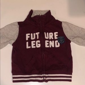 Carter’s baby boy “future legend” varsity zipper